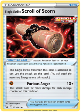 Single Strike Scroll of Scorn 133 /163 battle-styles-133
