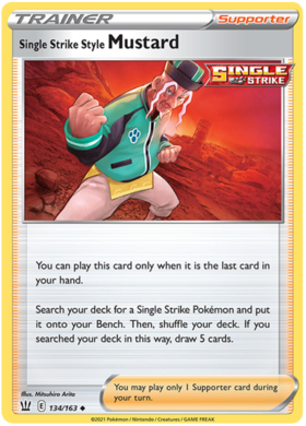 Single Strike Style Mustard 134 /163 battle-styles-134