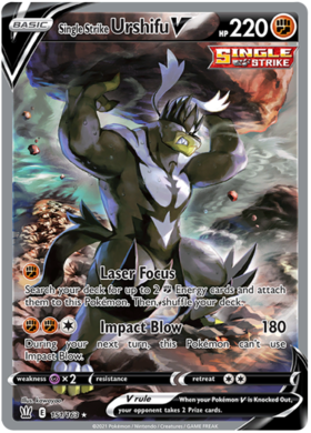 Single Strike Urshifu V (Alternate Full Art) 151 /163 battle-styles-151