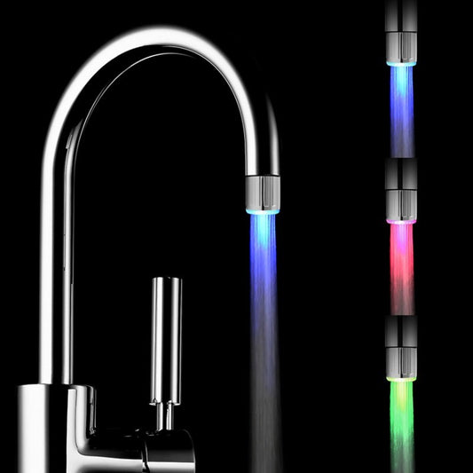 Colorful Changing Glow Light  LED Water Faucet  Shower Head Kitchen Tap Aerators